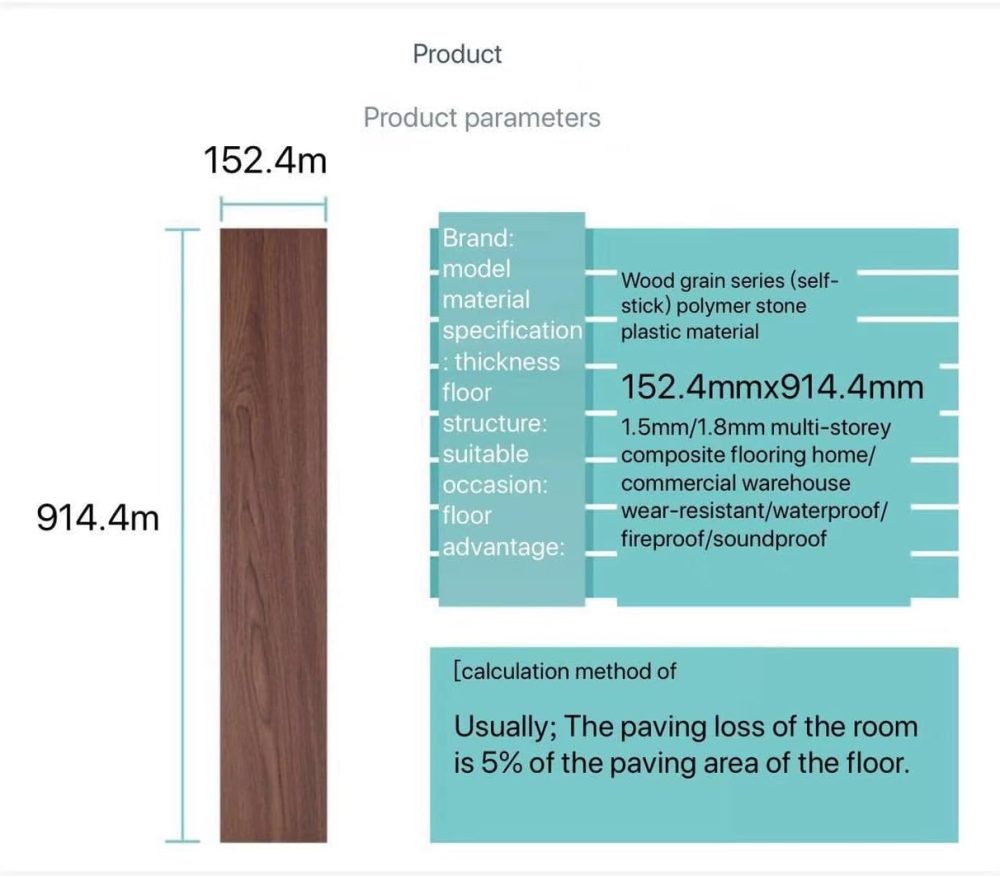 Vinyl Peel and Stick Floor Tile, Self-Adhesive Wood Plank, 10-Pack (15 Square Feet) - 6 Inch Width, 36 Inch Length, 1.2mm - Hickory - Easy DIY  Planks for Any Room by - Image 2