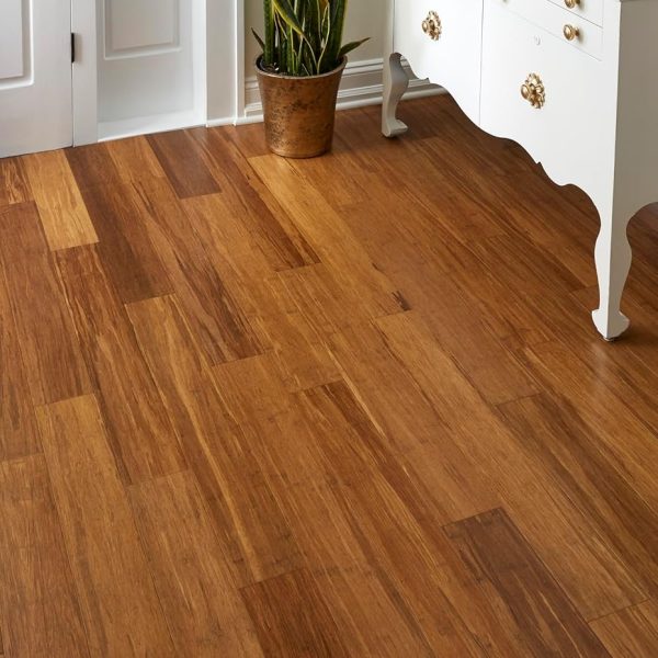 - Waterproof Engineered Strand Bamboo Flooring Flooring DIY Install -
